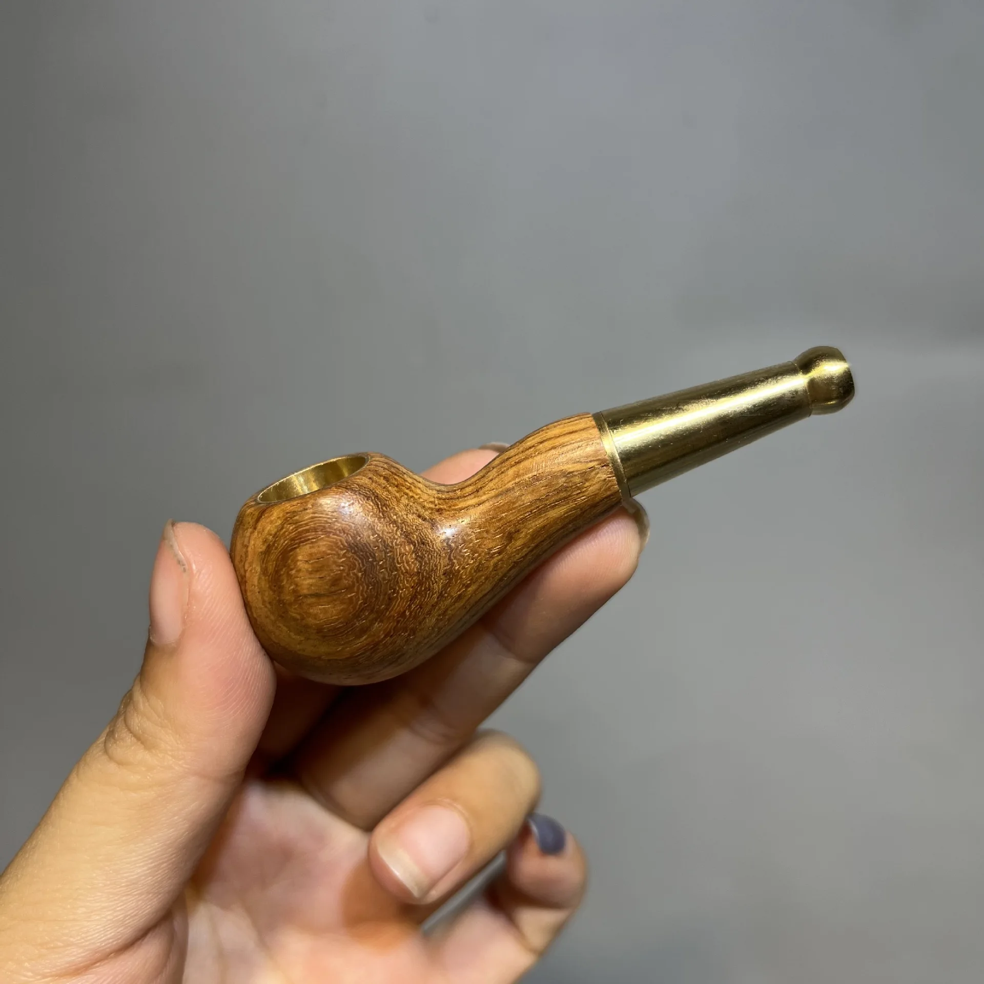 1pc High-End Solid Wood Handmade Old-fashioned Dry Tobacco Pipe for smoking accessories tobacco pipe tobacco smoking accessories smoking pipe handicraft pipe