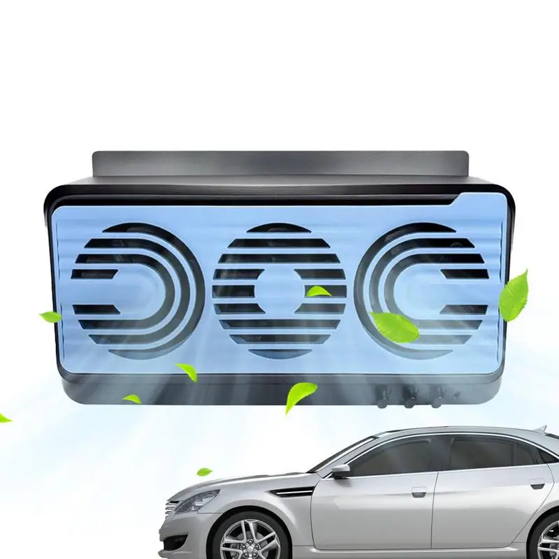 

Car Amplifier Cooling Fans Portable Multi Functional Solar USB Charging Summer Cooling Fans For Car Amplifier Auto Accessories