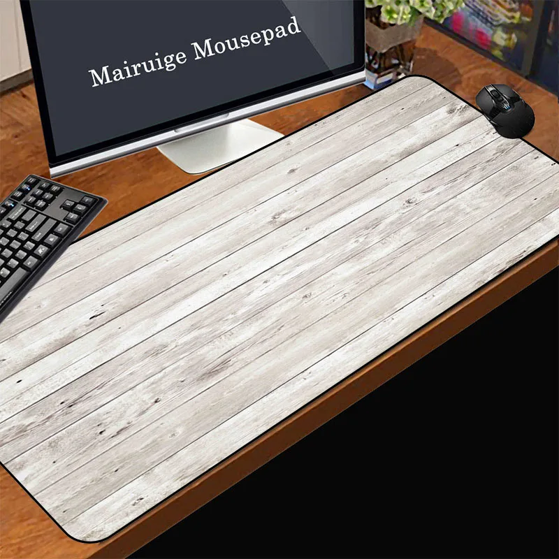 

Wood Textured Pc Decoration Gaming Laptops Computer Desks Desktop Accessories Xxl Mousepad Gamer Rug Hot Pad Keyboard Mat