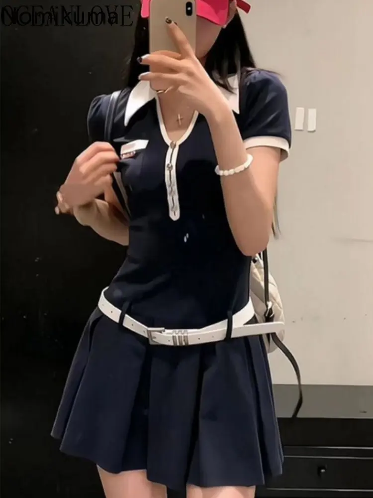 

Летнее платье, женская одежда, повседневное модное приталенное платье, женское платье с V-образным вырезом, пышными рукавами, плиссированные платья, платья для женщин