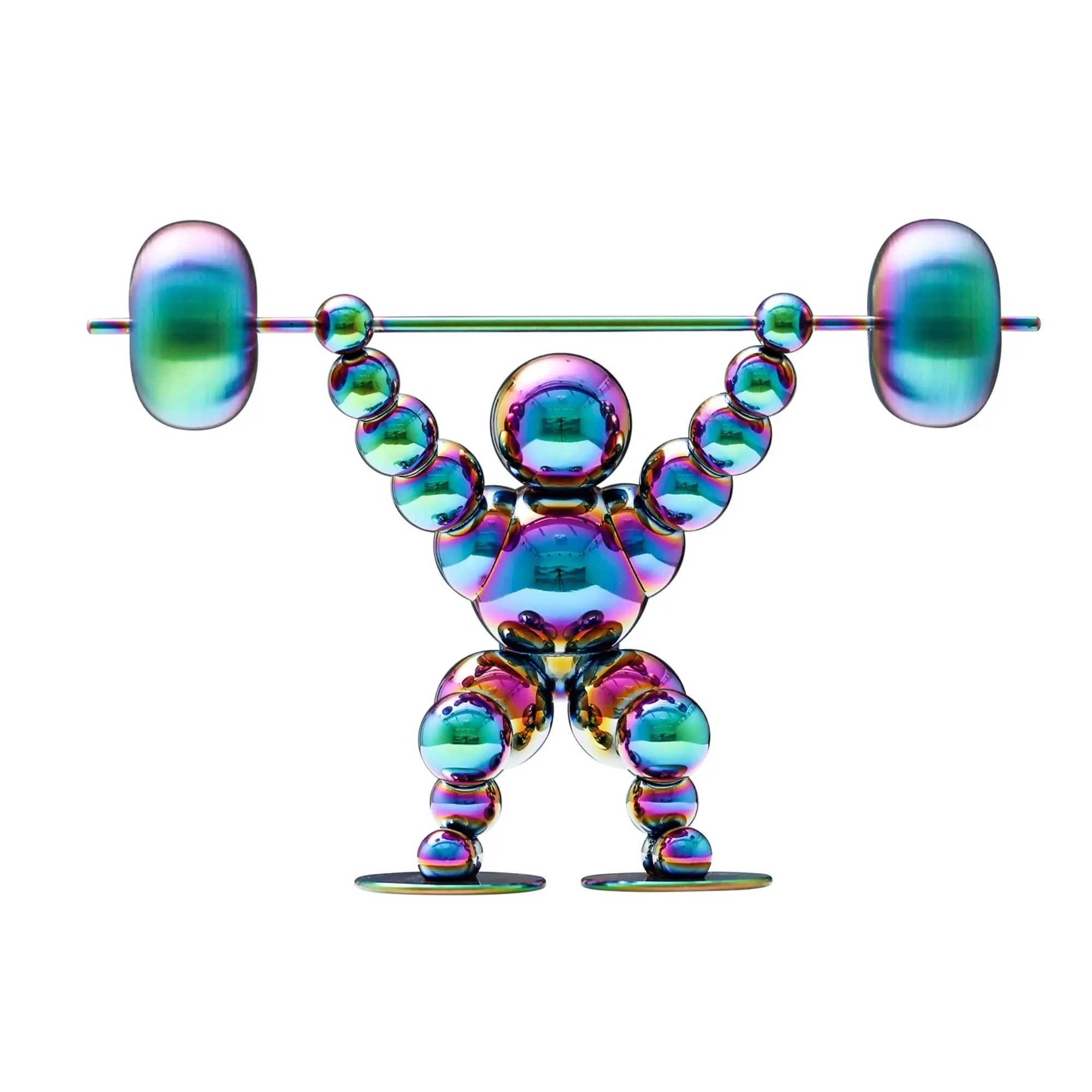

Sports Art Decor for Home Office Gym Colorful Living Room Decor Sculpture for Shelves Table Top Stand Weight Lifting Statue