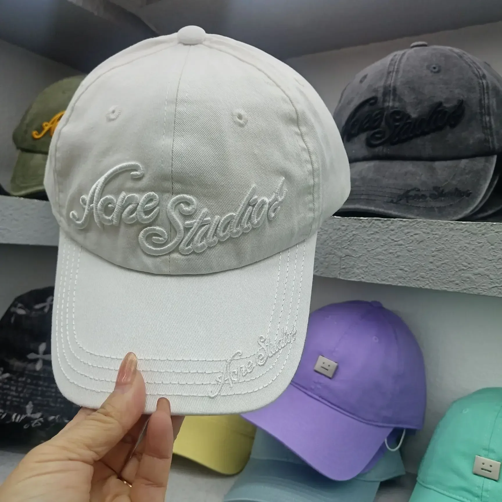 Eskitilmiş Retro Görünümlü Ağır Sanayi Üç Boyutlu Nakışlı Harfli Beyzbol Şapkası Trend Marka Kavisli Siperlik Günlük Şapka