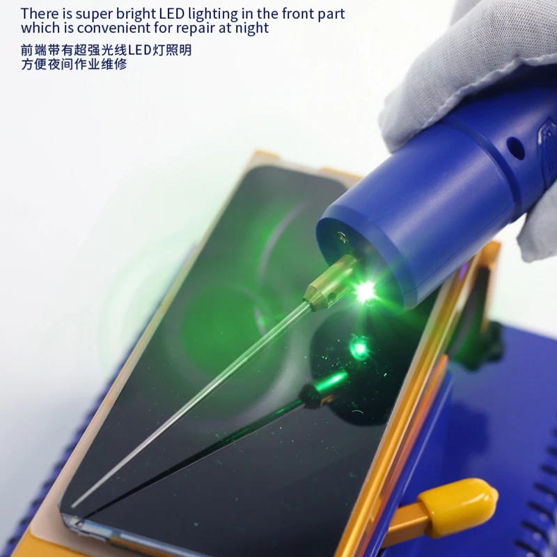 MECHANIC IR14 전기 스피닝로드 OCA 필름 접착제 리무버 휴대 전화 LCD 화면 Pancel OCA 접착제 청소 도구