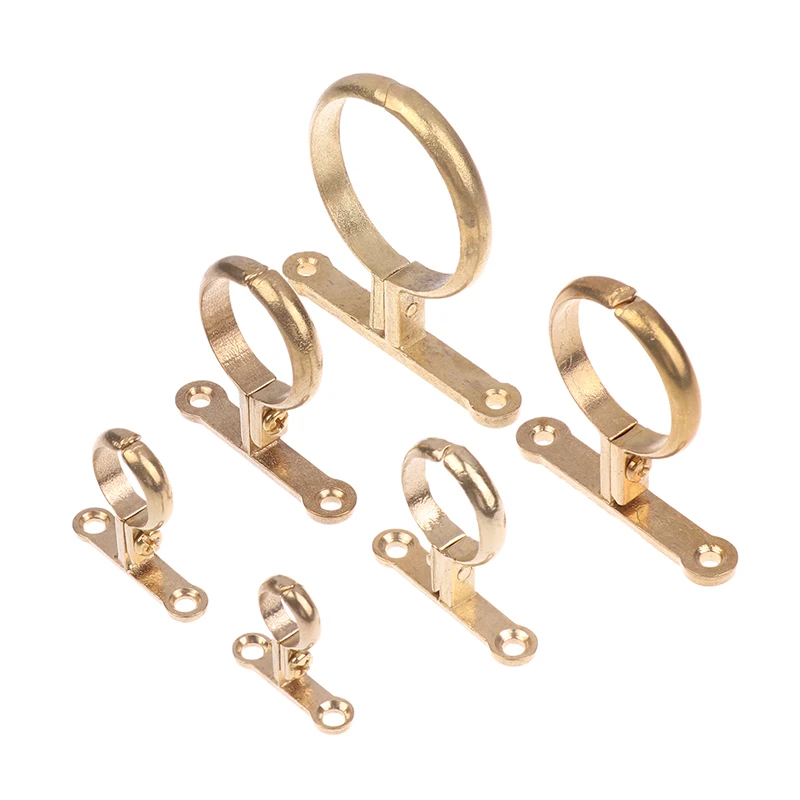 Fit 15 22 28 35 42 54MM OD Brass Pipe Clip Wall Mounted Pipe Support Bracket Clip Support Fixed Plumbing Water With Base