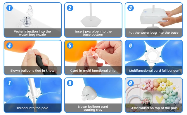 Kit Arco Palloncini Riutilizzabile - Per Matrimoni, Compleanni - Decorazioni Festive - Foto 5