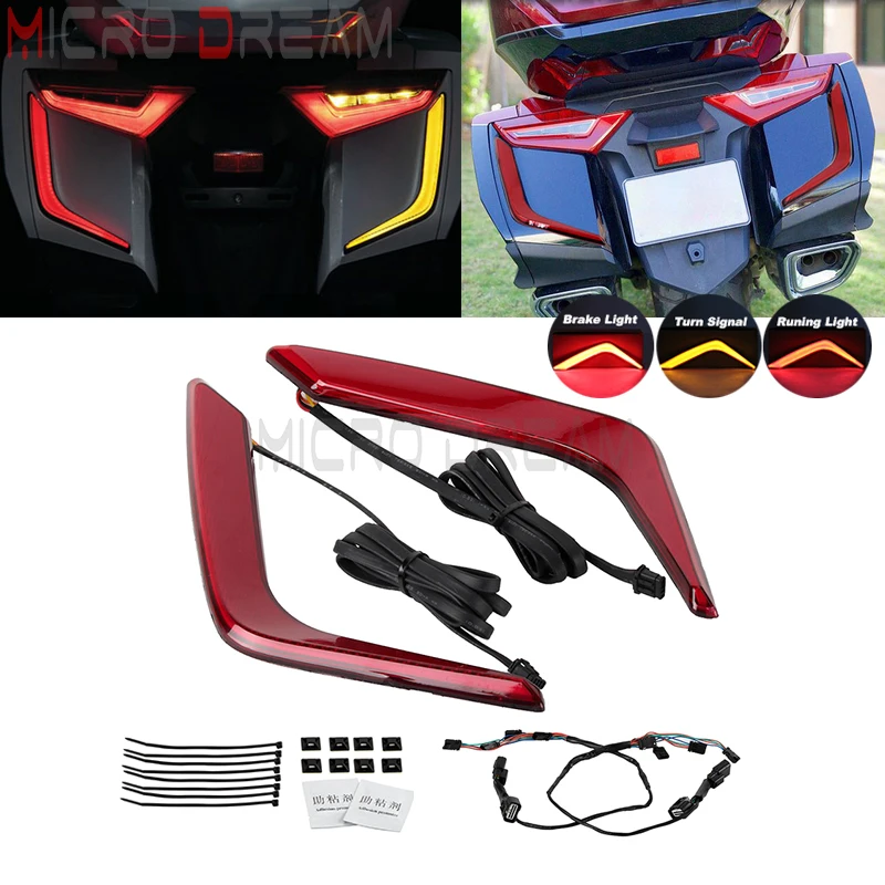 

1 пара, светодиодные сигналы поворота заднего сиденья для Honda Goldwing GL 1800 GL1800 F6B