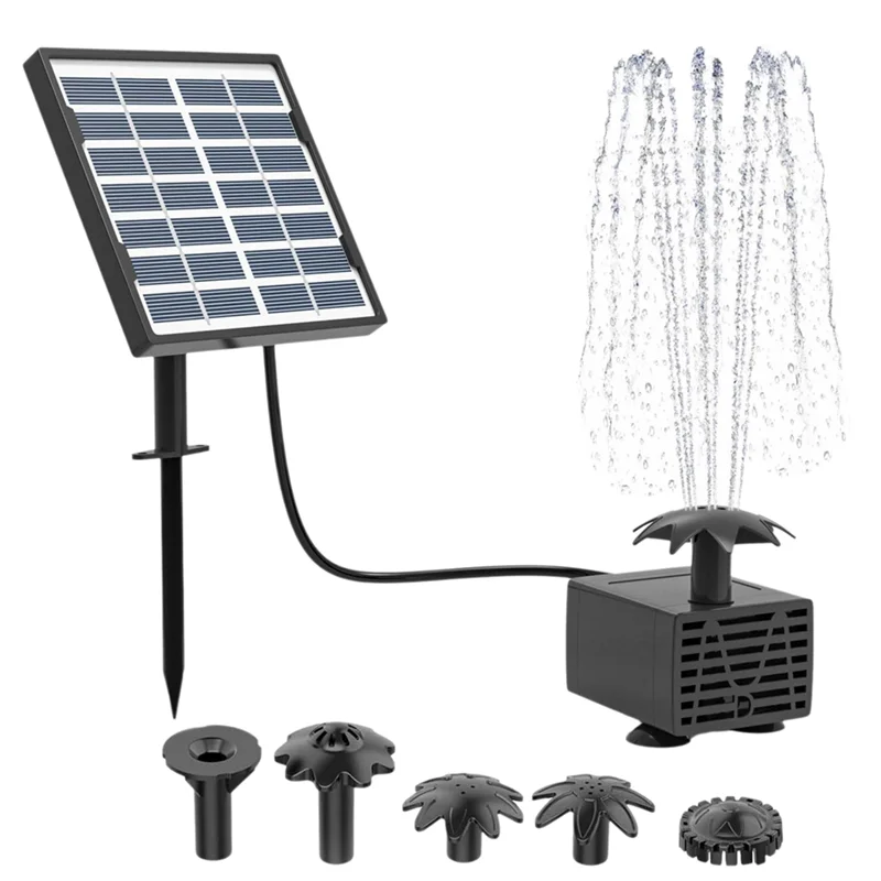 Solar Fountain Kit 1.5W Solar Fountain Pump, Solar Water Pump For Bird Bath, Water Feature,Garden, Outdoor