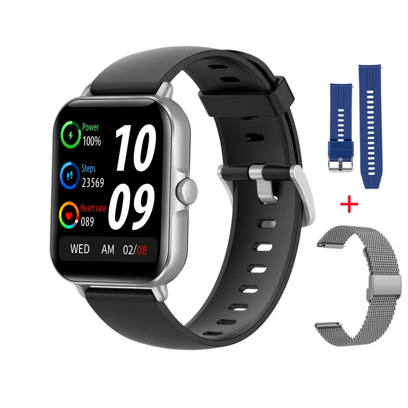 2022 New Women Smart Watch 1.69 Inch Full Touch Screen Bluetooth Call Sports Fitness Bracelet IP67 Waterproof Men Wristband L21 