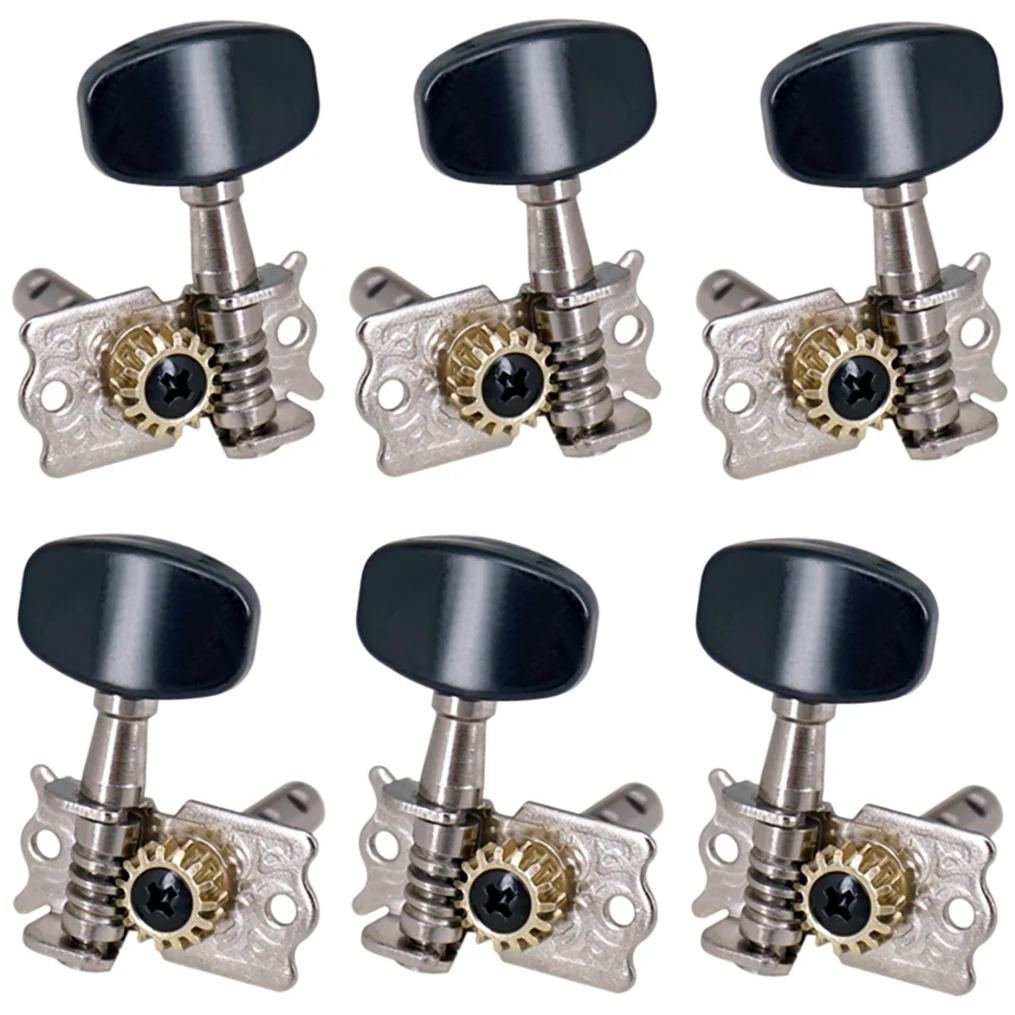 6Pcs 3R3L Guitar Tuning Pegs Open Machine Heads Acoustic Folk Guitar Tun musical instruments accessories guitar parts