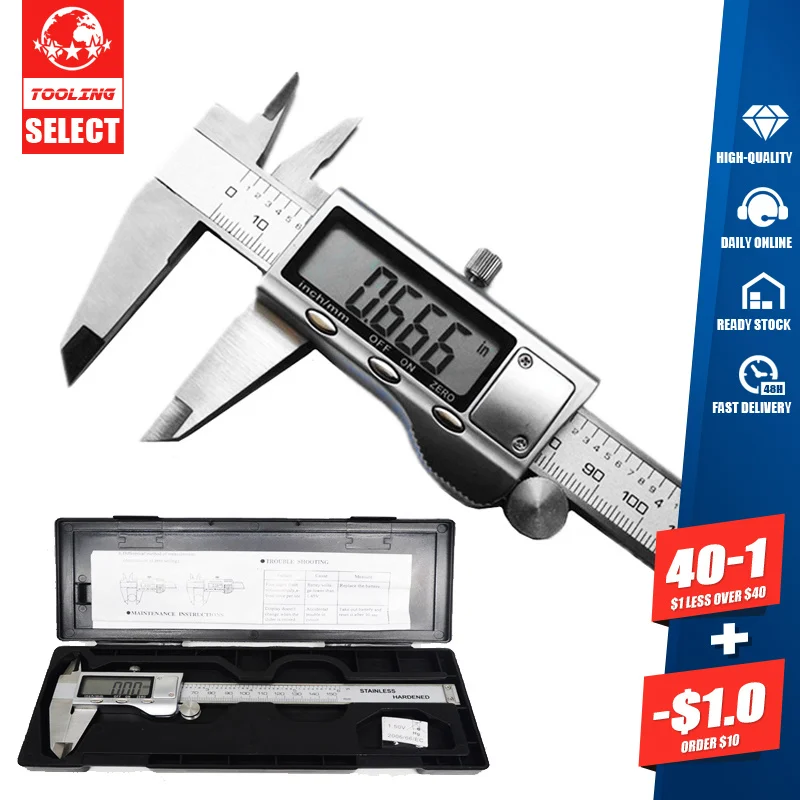 Stainless Tool Vernier Caliper Pachymeter Stainless Schuifmaat 06