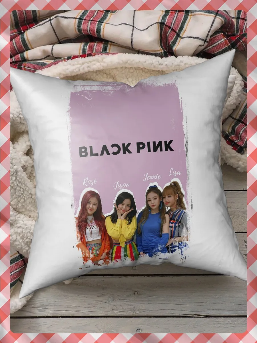 Pillow for sleep pillows printed BLACKPINK (блэкпинк K-pop girl group Fox джису розэ Jenny)-3086 pillow case gift |