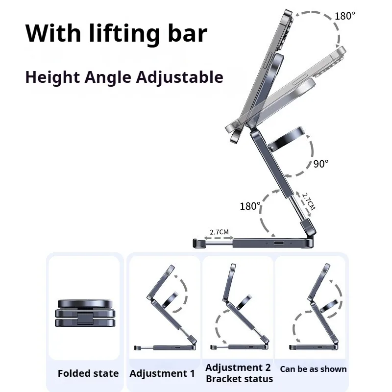 Eary 3-in-1 15w Foldable Wireless Charging Station for Magsafe Magnetic Charger Stand for iPhone 16 Samsung Apple iWatch AirPods
