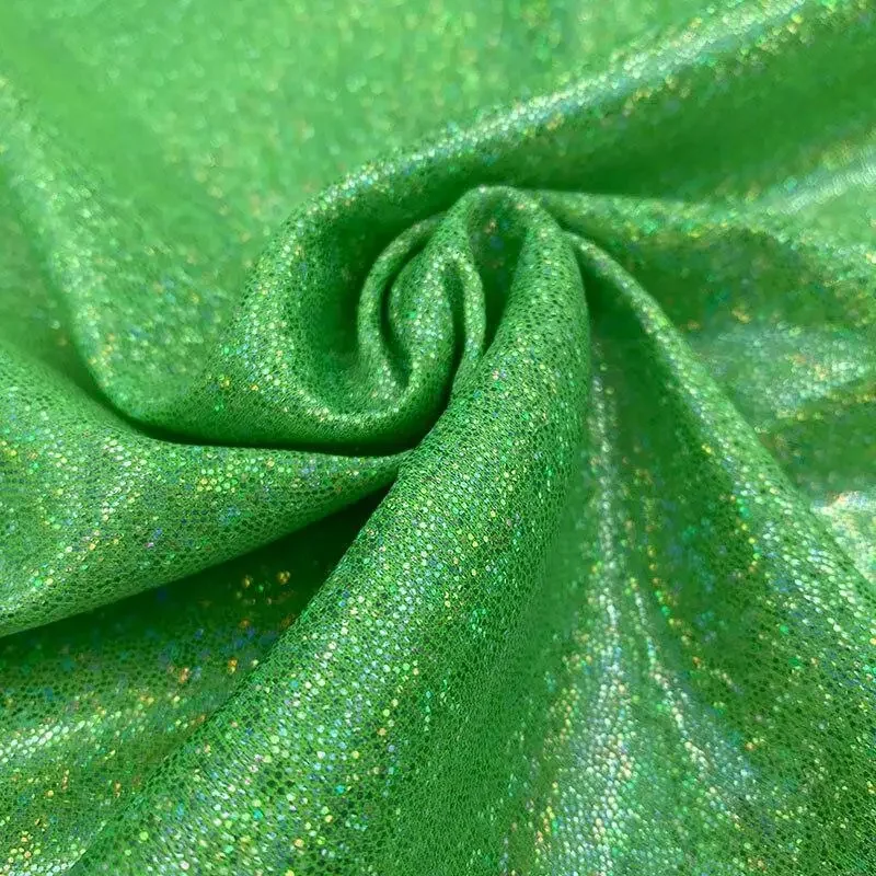 Polyester Fabric 1Pcs Glitter Laser Polyester Fabric