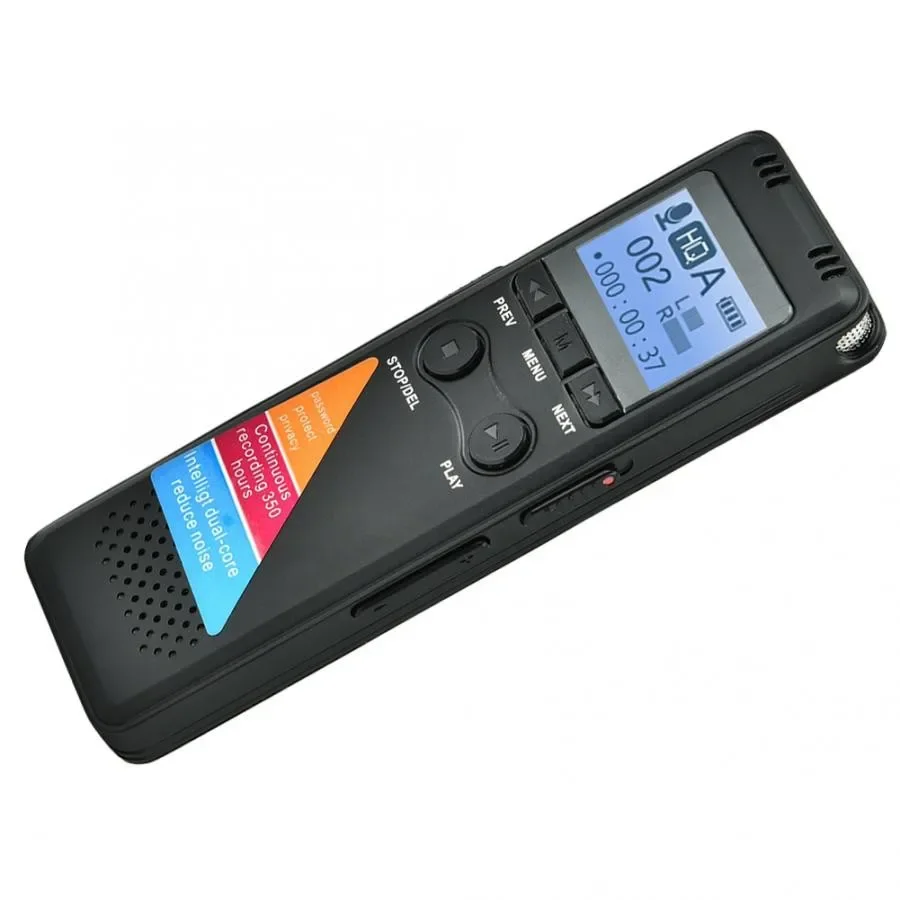 8/32GB Audio Recorder MP3 Player Voice Control Digital Voice Recorder Capacity Activated With Playback For Meeting