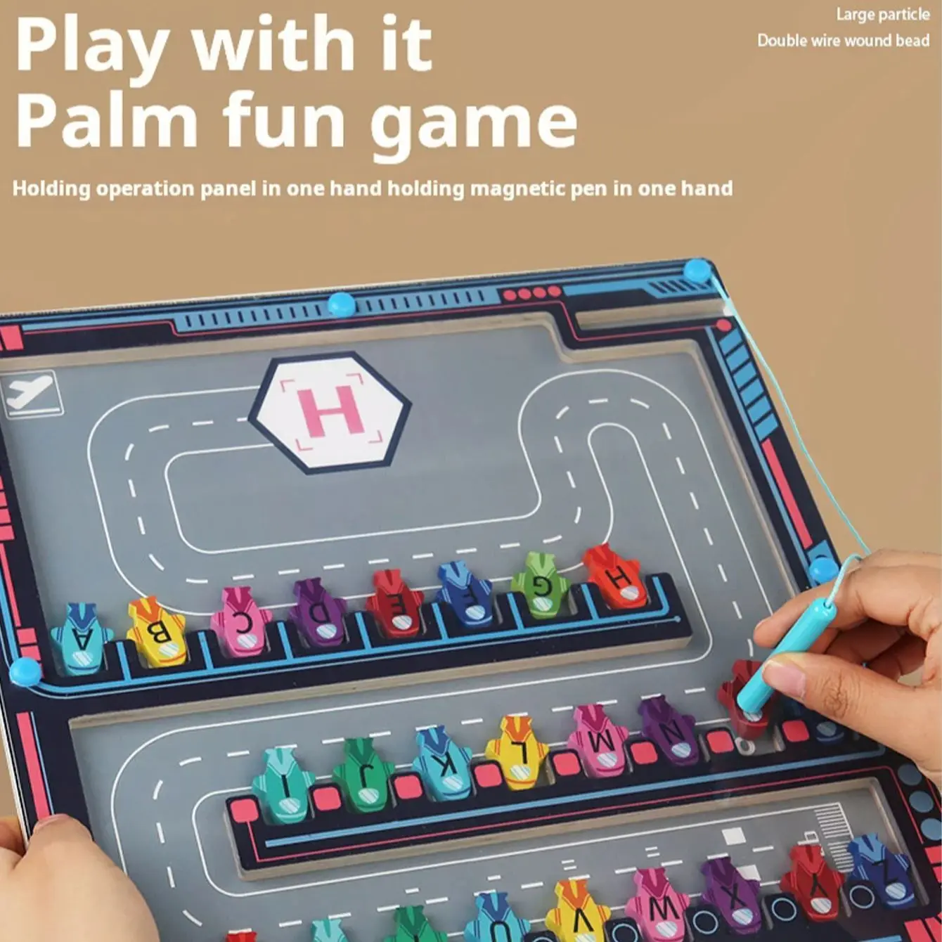 Children's Wooden Letter Matching Maze Educational Toy Walking Board Logical Thinking Enlightenment Hands-On Toys