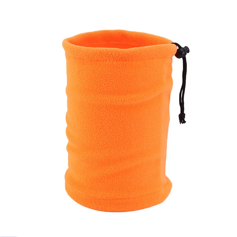 Tube Bandana Scarf Headwear Fleece DIY Multifunctional Warm Neck Cover Kids Scarf Winter Windproof Scarves Soft Solid Color