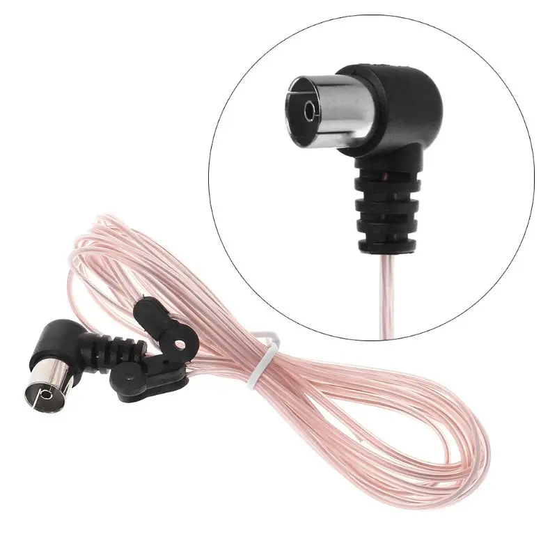 FM Antenna for Stereo Receiver Indoor FM Radio Antenna 75 Ohm UNBAL F Type Female Coaxial Cable Wire Antenna for ONKYO Dropship