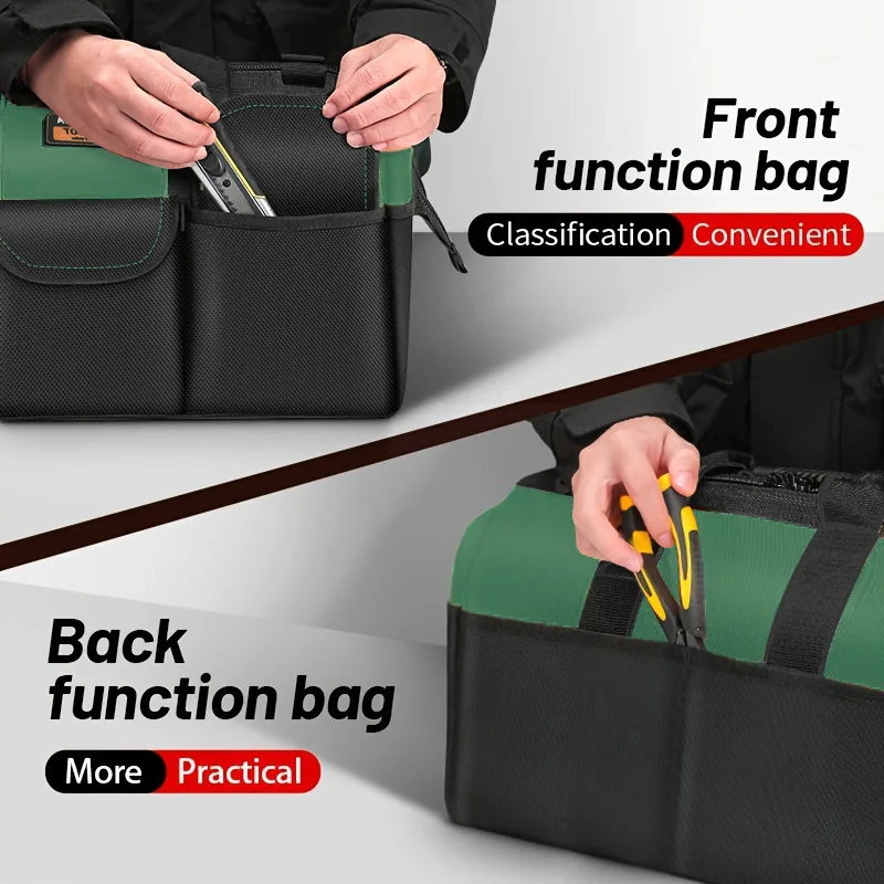 Tool Bag AIRAJ 13 Inch Large Capacity Wear-Resistant Multiple Pockets Portable Tool Storage