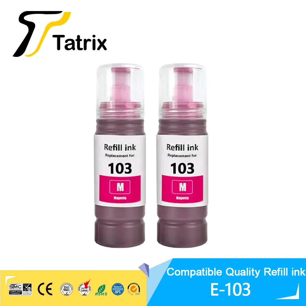 Tatrix Premium Compatible 103 Refill Dye Ink For Epson EcoTank