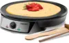 Electric Crepe Maker & Griddle, Precise Temperature Control Skillet for Perfect Brunch Blintzes, Pancakes, Eggs, Bacon 1