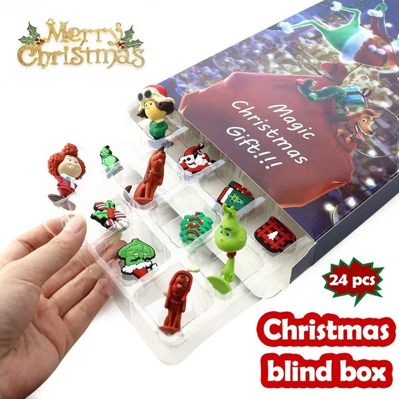 24 PCS Christmas Halloween 2024 Advent Calendar Box Anime Figures Children  Toys Kids Christmas Gift Box - AliExpress