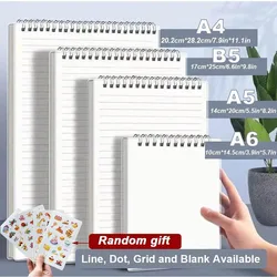 A5 Spiral Notebook with Multi-Format Pages and Durable PP Cover (80 Sheets, 160 Pages) - A5 (Grid)