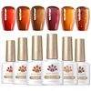 BORN PRETTY 6pcs Base Top Gel Coat Set Matte Top Coat Reinforcement Semi Permanent Varnishes Nail Art Hybrid Soak Off UV LED Gel 4