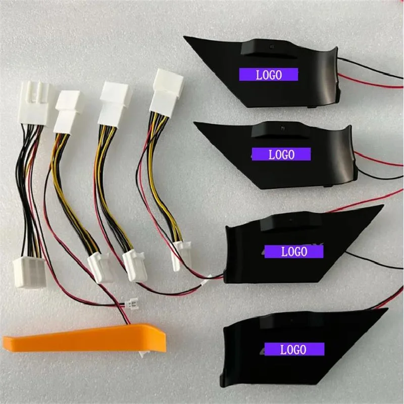 LED 자동차 내부 주변 조명, 도요타 캠리 2018-2023 핸들 문짝 보울 램프 교체, 비파괴 설치, 7 가지 색상