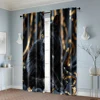 2pcs, Creative Curtains Moire Cat Machine Washable (without rod) Outdoor Decorations for Bedroom Living Room Window Treatment 6