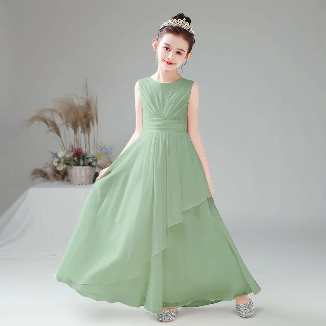 Bridesmaid Dress Girls Maxi Romper Dress First Communion Dress