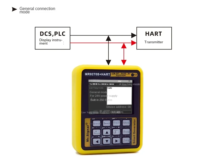 MR9270S + HART 4-20MA Signal Generator Calibrate Current Voltage PT100 Thermocou