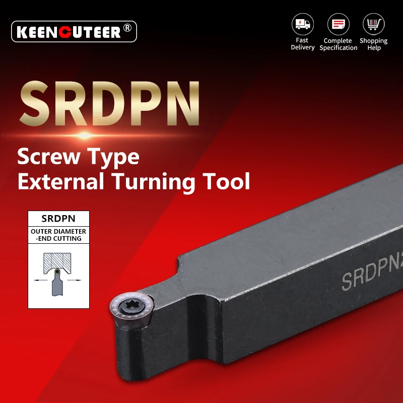 

External Turning Tool SRDPN1212 SRDPN1616 SRDPN2020 SRDPN2525 SRDPN3232 Cutter Bar CNC Lathe Bar SRDPN Turning Holder