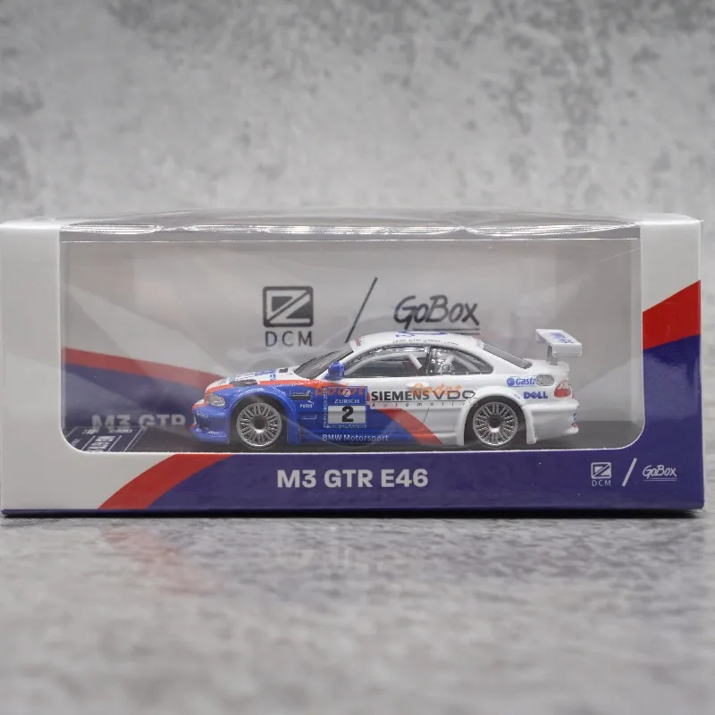 DCM 1:64 BMW E46 M3 GTR 합금 모델 자동차 장식품 컬렉션 소년의 생일 선물 데스크탑 장식품