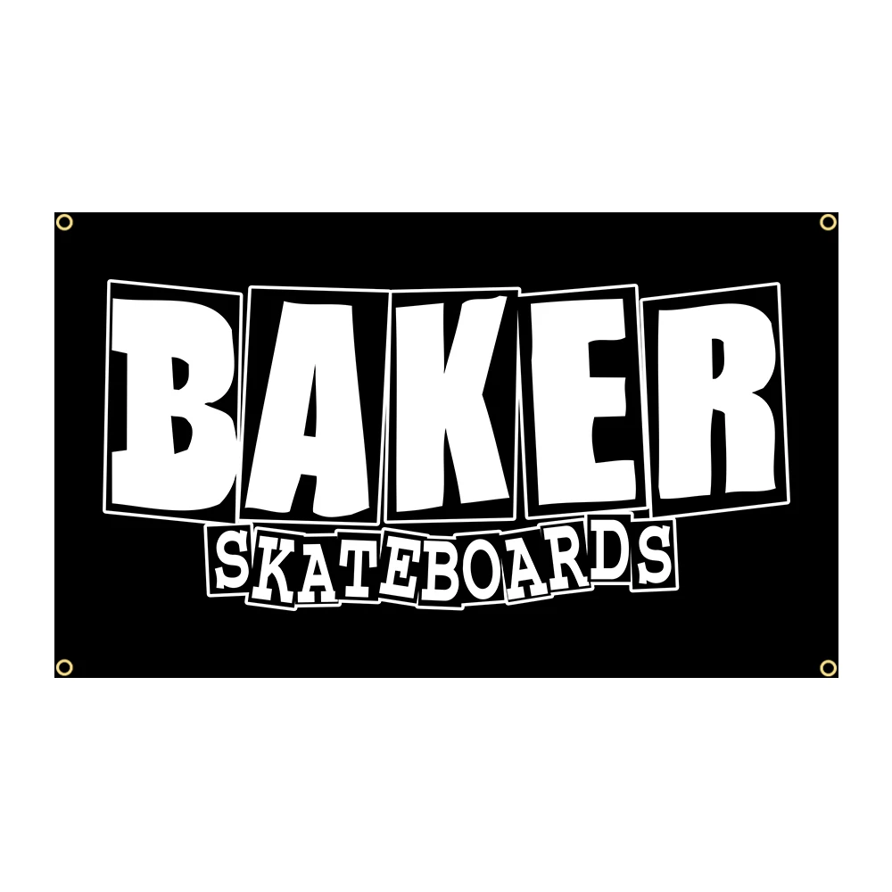 Skateboard-Flagge Für Bäcker-Fans – 90x150 Cm, 150D Polyester, HD-Druck, Mit 2 Messingösen, Für Indoor & Outdoor