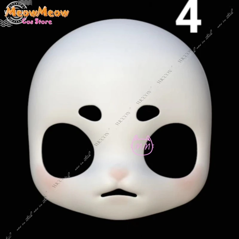 Square-faced Bunny Fursuit Mask Skull Furry Skull Fursuit Kigurumi Headsets Head Kig Series Skulls Halloween Cosplay DIY Prop