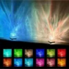 Ocean Wave Projector Light 16 Colors Midnight Aura Aurora Glow Lamp Home Office Bar Restaurant Underwater Projector Night Light 2
