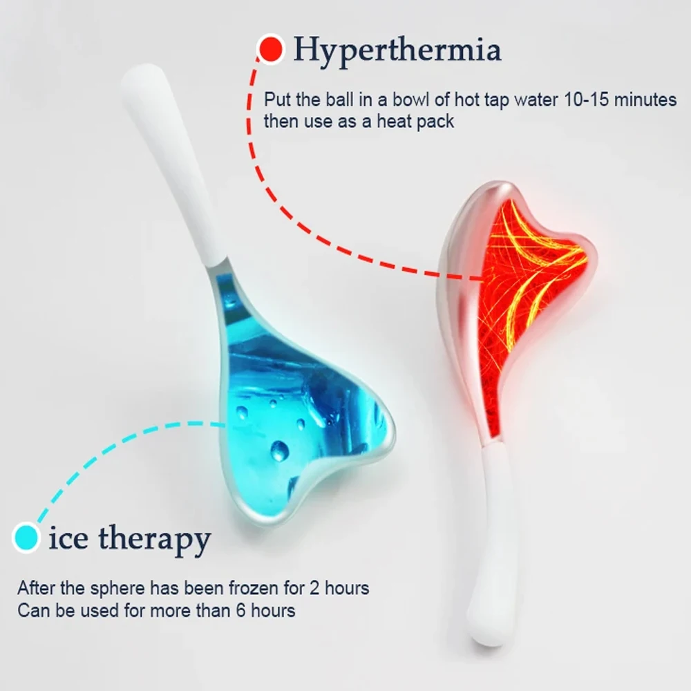 Neck Face Massager Skin Care Device Cooling Spa Ice Globes Roller Stainless Steel Gua Sha Cryo Sticks Face Eyes Massager Gifts Women