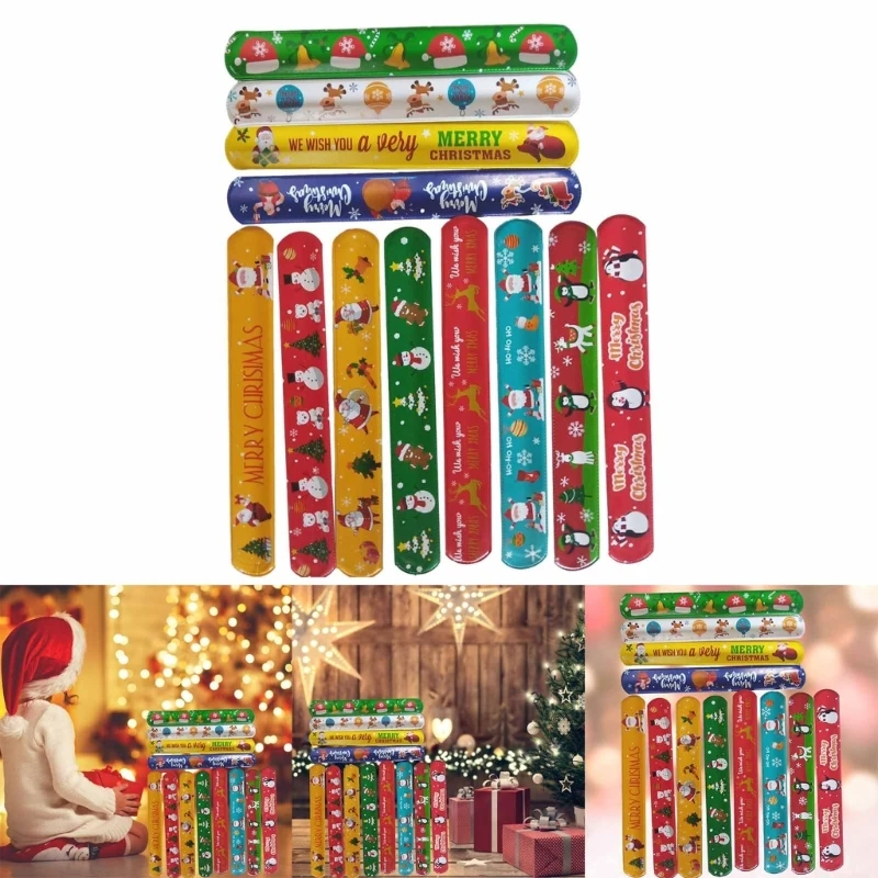 

100 шт.. ChristmasSpace Slap браслеты для детей, сувениры на день рождения, космическая игрушка