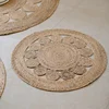 Woven Round Mat 100% Plants Carpets For Living Room Bedroom Decor Home Decoration Floor Mats Natural Rattan Grass Rugs 2
