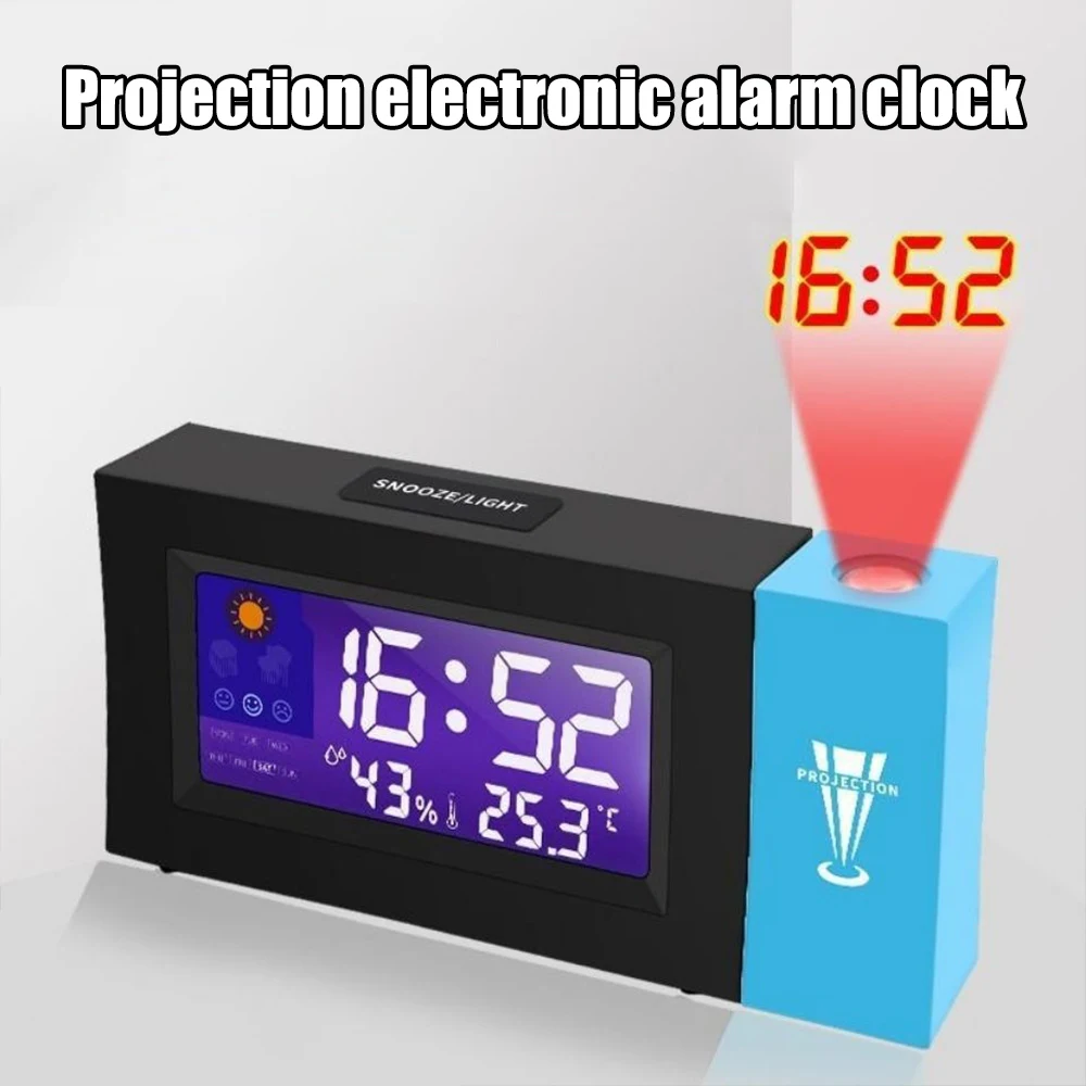 VoiceProjectionAlarmClockLEDDigitalSmartProjectorAlarmClocks
