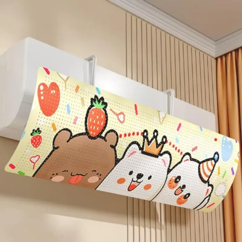 Air Conditioning Baffle for Sensitive Individuals and Infants Adjustable Breathable Air Diverter Wind Deflector X7XA