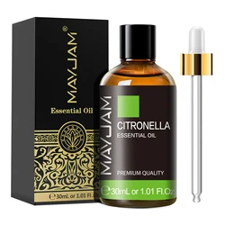 30ML Aromatic Essential Oil Blend - Lavender, Eucalyptus, Jasmine, Vanilla, Sandalwood, Patchouli, Lemon, Rose, Chamomile - 30ml (Citronella)