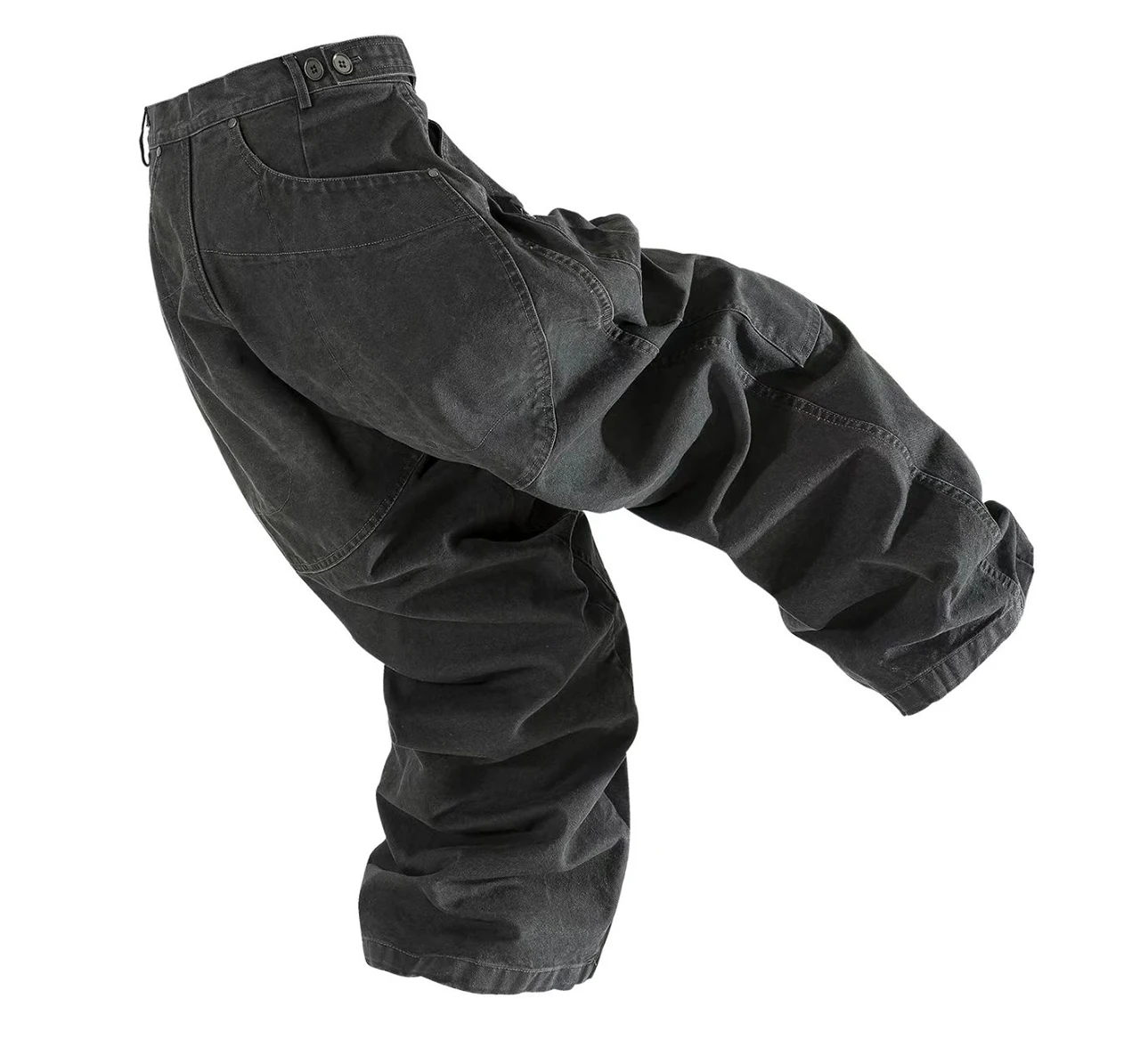 Whyworks 25aw Vintage outdoor work pants heavy duty stone washed cotton material casual