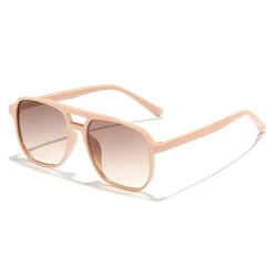 Vintage Unisex Square Designer Sunglasses - Black Lens UV400 Protection (E)