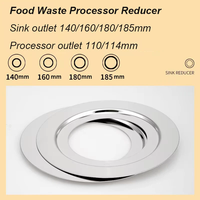 Food Waste Processor Reducer Sink Drain Reducer Garbage Disposal Accessories Vegetable Washing Basin Reducer Ring 2