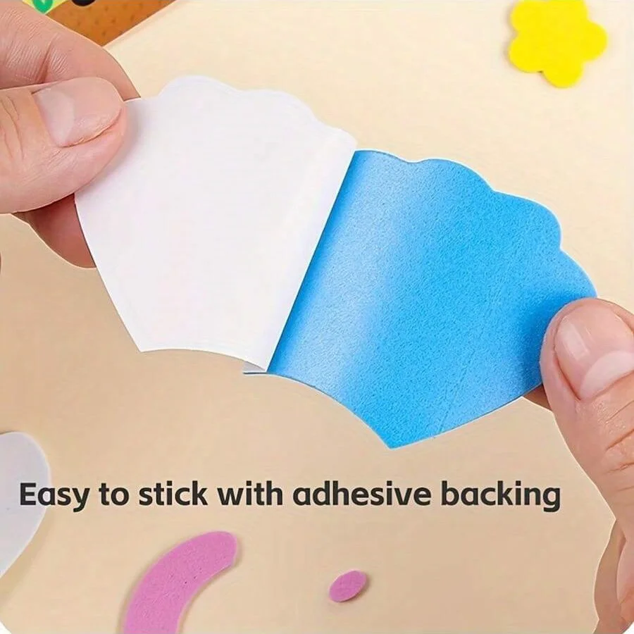 5pcs/10pcs random image sticker handmade DIY 3D EVA foam stickers animals dinosaurs pasting painting toys for kids