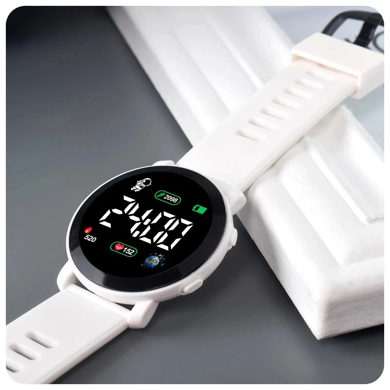 Fashion Men Women Sport Silicone Watches Astronaut Electronic Watch Lightweight Waterproof Wrist Watch LED Display Clock silicone watch
