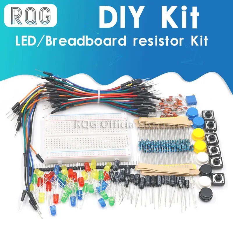 Starter Kit for arduino Resistor /LED / Capacitor / Jumper Wires