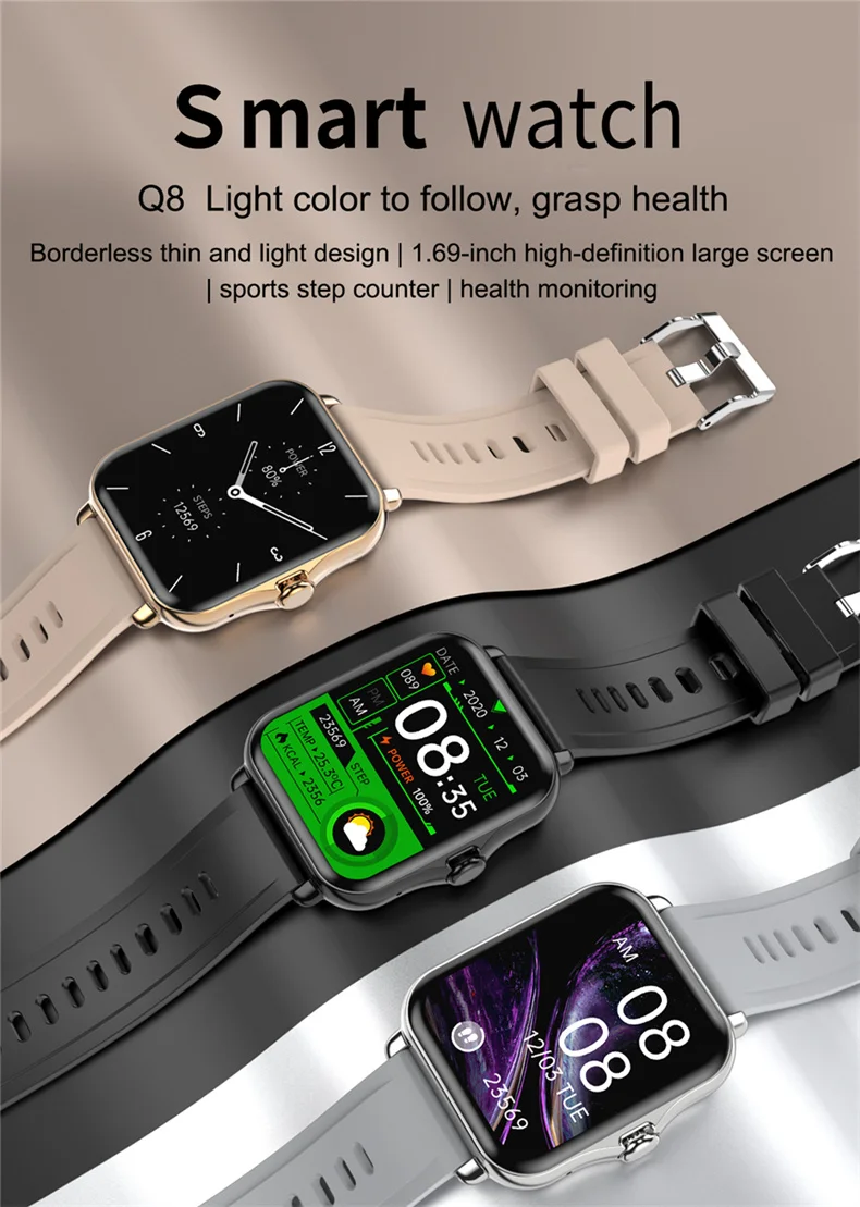 ECG Smart Watch Men Women Touch Clock Screen Sport Fitness Heart Rate Bluetooth Call Women Watch Compatible with ios For Xiaomi