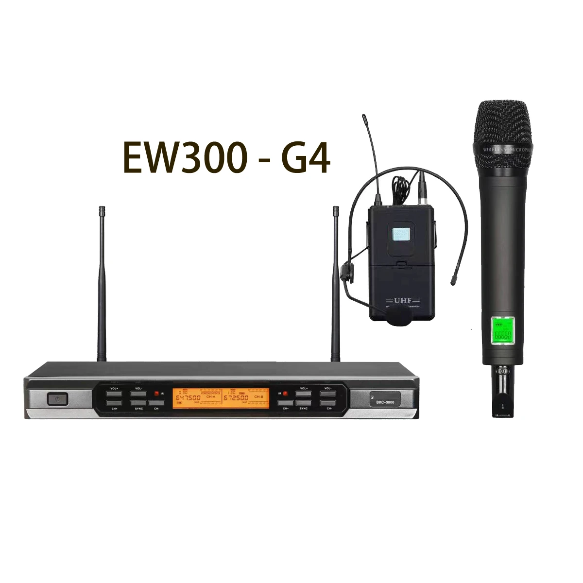 Pro EW300-G4 UHF E865 Wireless Microphone Handheld Headset KTV Karaoke Church School Speech Stage Live Party